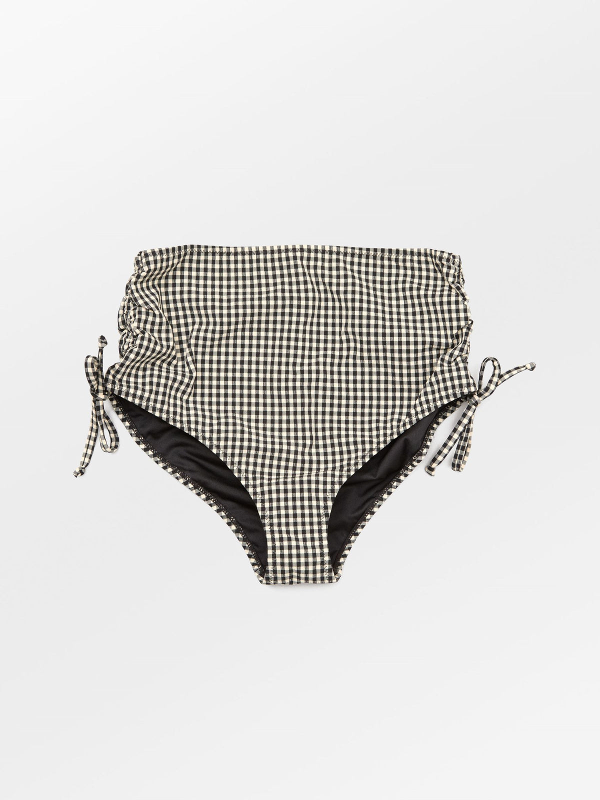 Becksöndergaard, Gingham High Waist Briefs - Black/Off-White, clothing