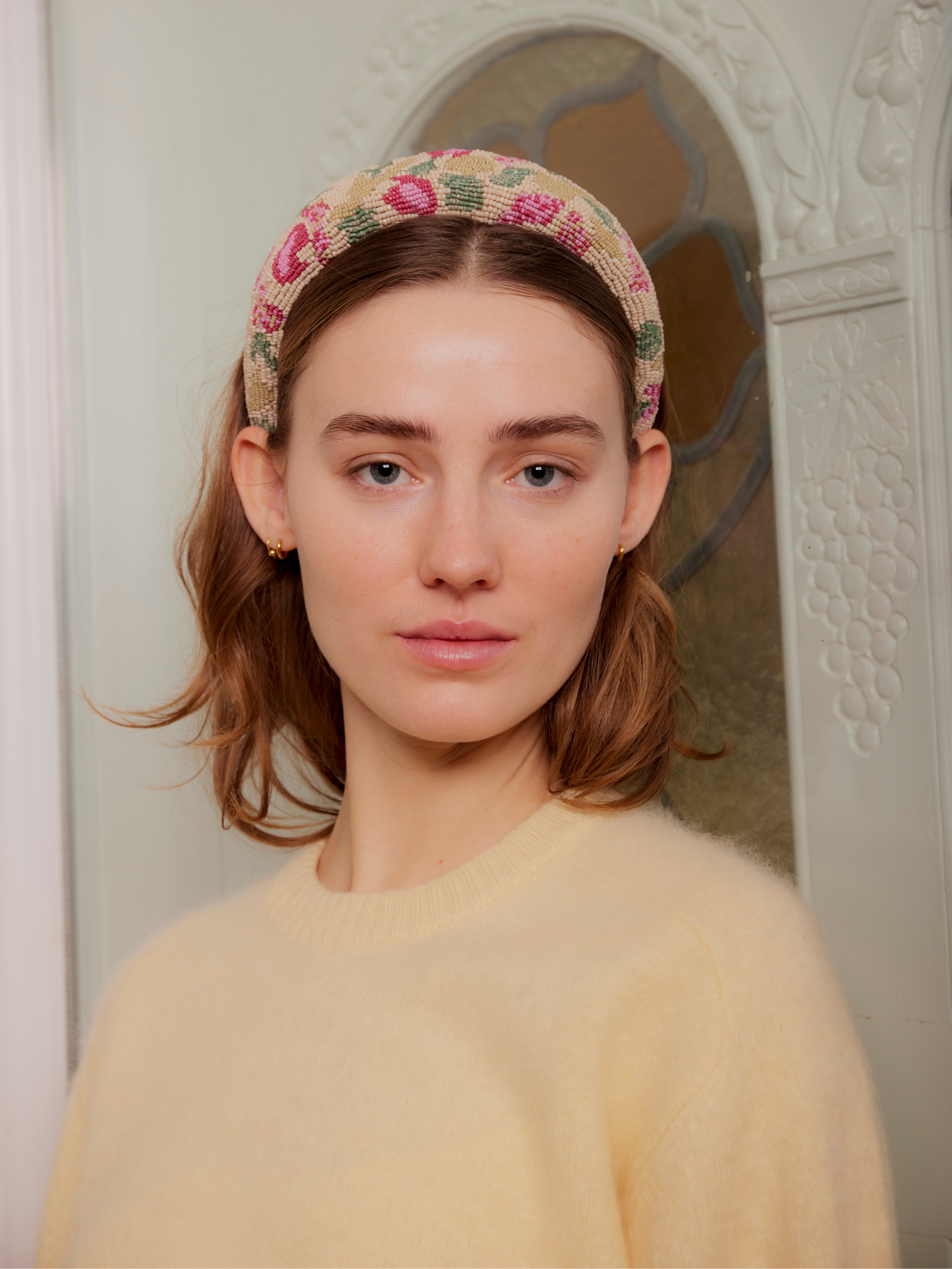 Tapelia Wide Beaded Hairbrace OneSize BeckSöndergaard