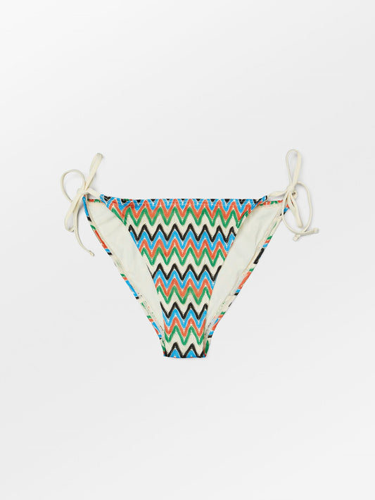 Amber Bikini Bottom - Coral/Blue Clothing   BeckSöndergaard