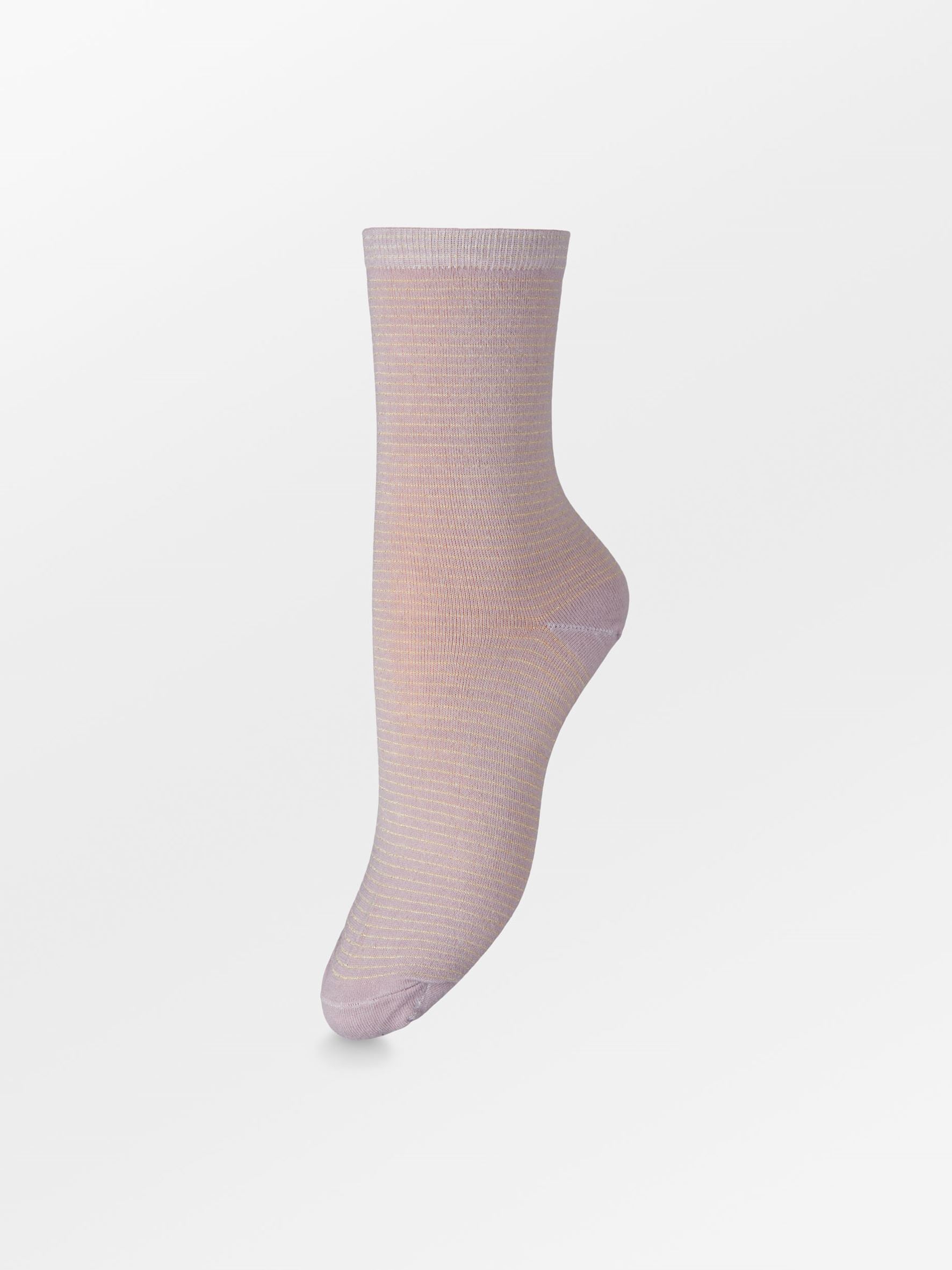 Becksöndergaard, Dover Stripe Sock  - Light Mauve, archive, archive, sale, sale, socks