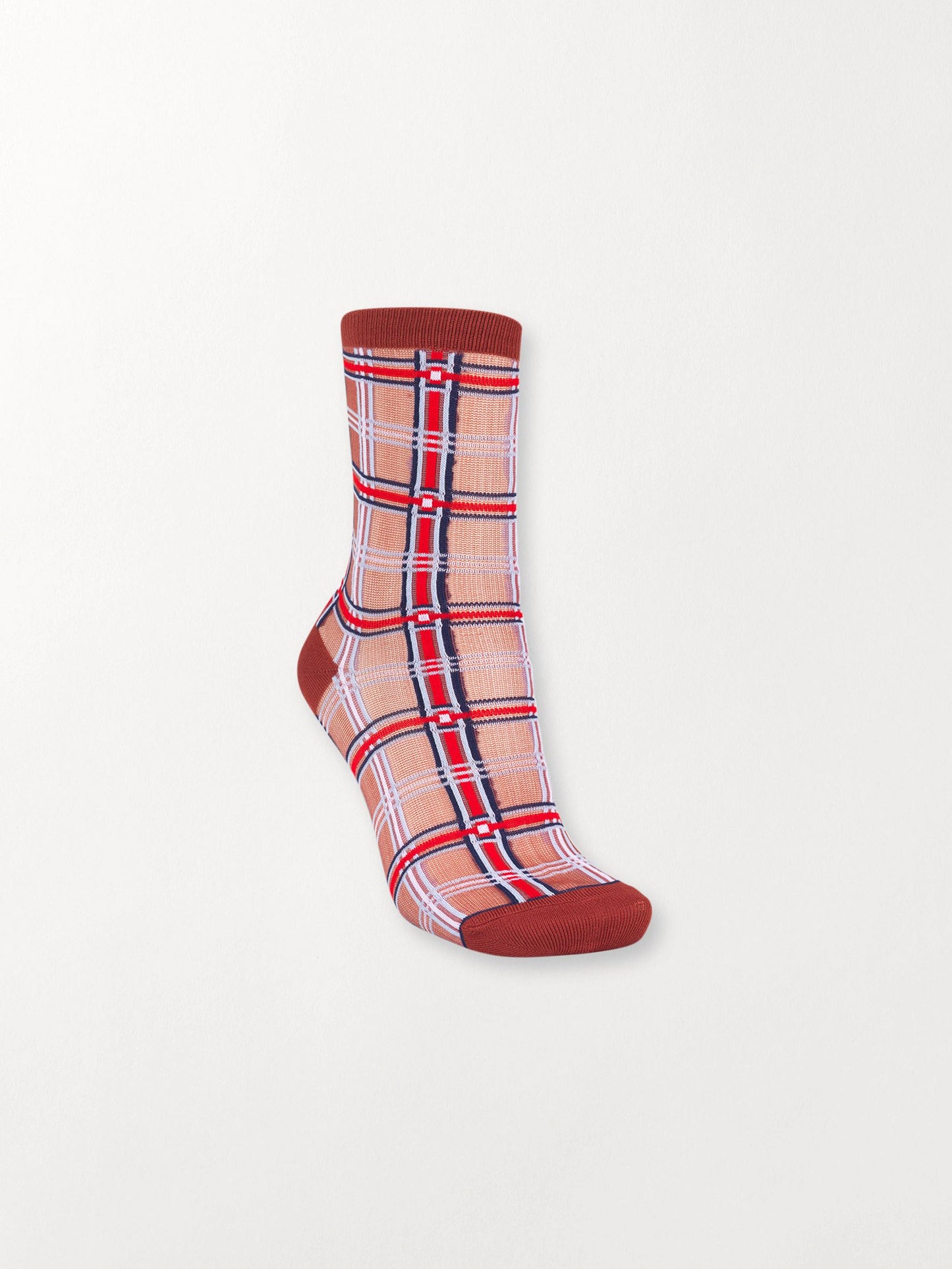 Dagmar Multi Check Sock Socks   BeckSöndergaard