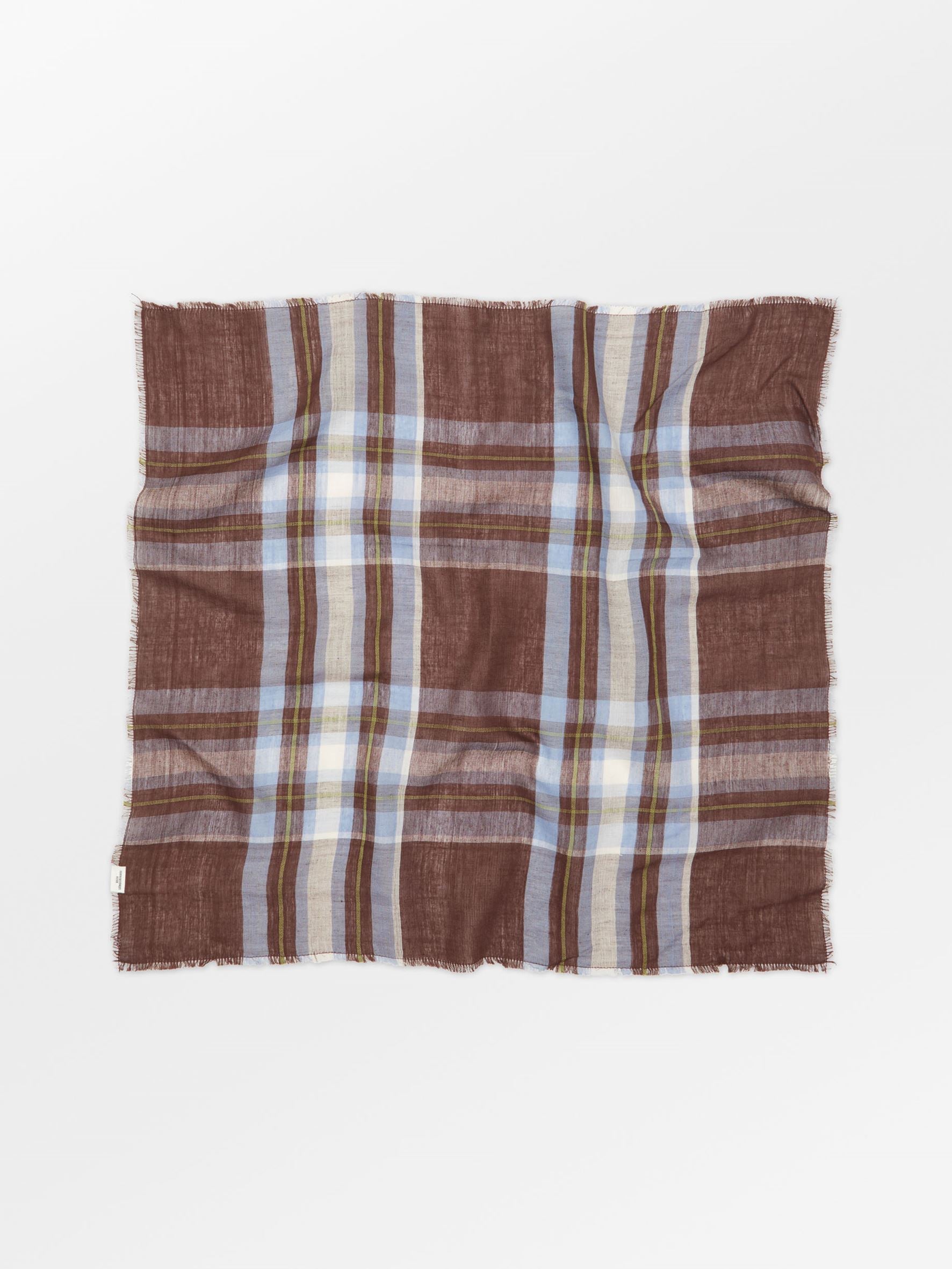 Becksöndergaard, Plaidia Cowea Scarf - Cappuccino Brown, scarves, scarves