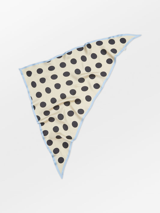 Becksöndergaard, Maxi Polka Triangle Sia Scarf - Birch White, scarves, scarves, scarves, scarves