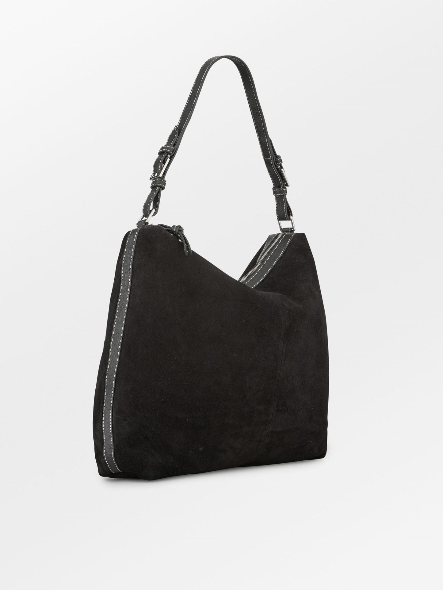 Becksöndergaard, Suede Ginni Large Bag - Black, bags, bags, sale, sale, bags, bags, noos, bags, bags, bags, black week, black week, noos