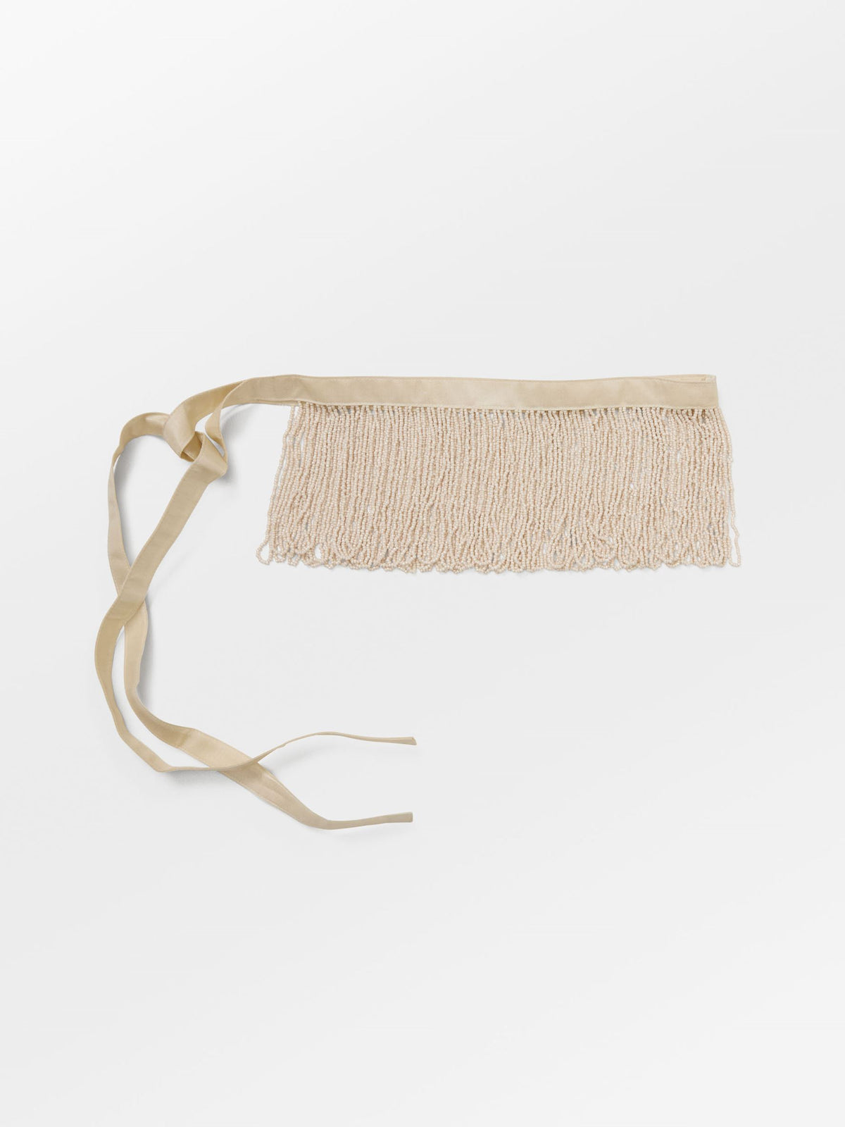 Becksöndergaard, Beaded Fringe Belt - Birch White, onesize