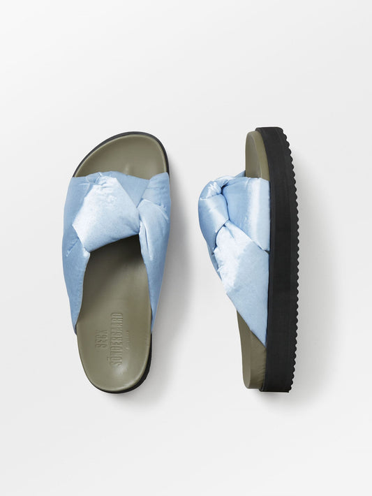 Becksöndergaard, Adelle Knot Sandal  - Cashmere Blue, struct - slet produkter