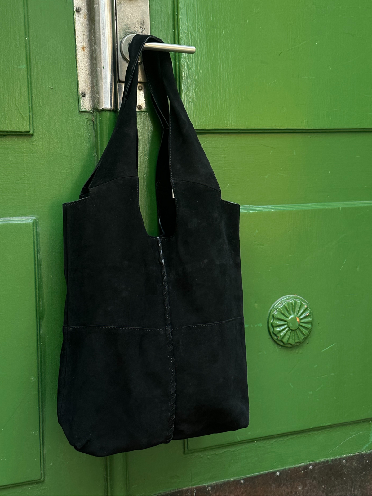 Becksöndergaard, Suede Demi Bag - Black, mid season sale 2026