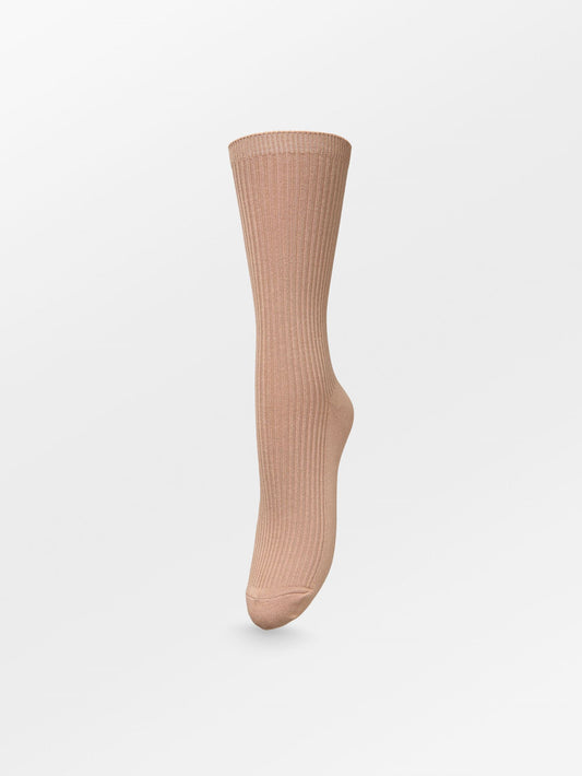 Telma Solid Sock - Light Brown Socks   BeckSöndergaard