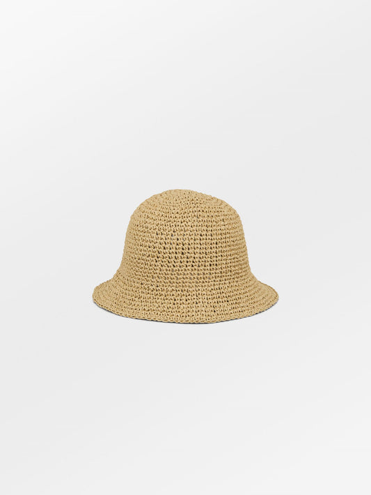 Becksöndergaard, Solid Saverina Straw Hat - Nature, accessories, accessories