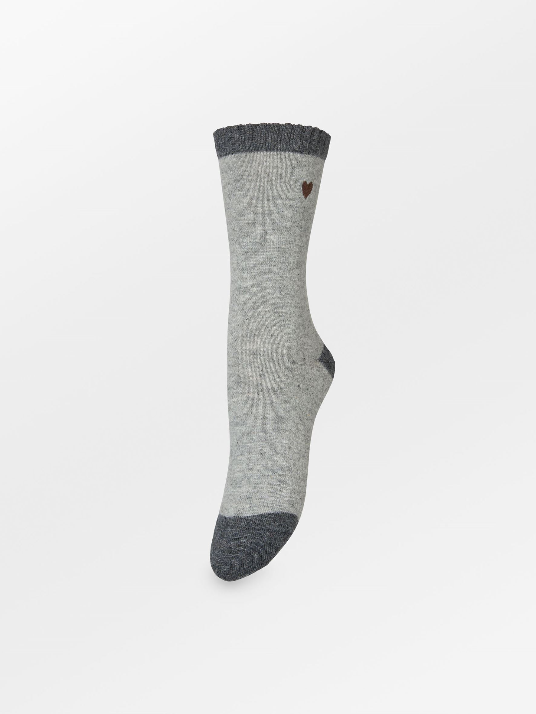 Becksöndergaard, Hearty Wola Sock - Grey Melange, socks, socks