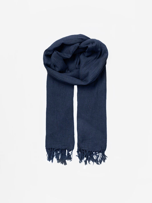 Becksöndergaard, Solid Ilona Scarf - Classic Navy, scarves, black week, black week