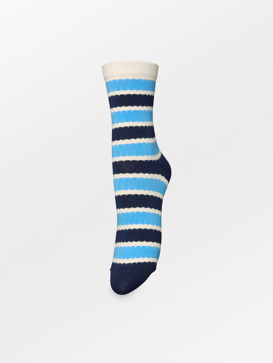 Becksöndergaard, Scallopia Cotta Sock - Azure Blue, socks, sale, sale, sale, socks
