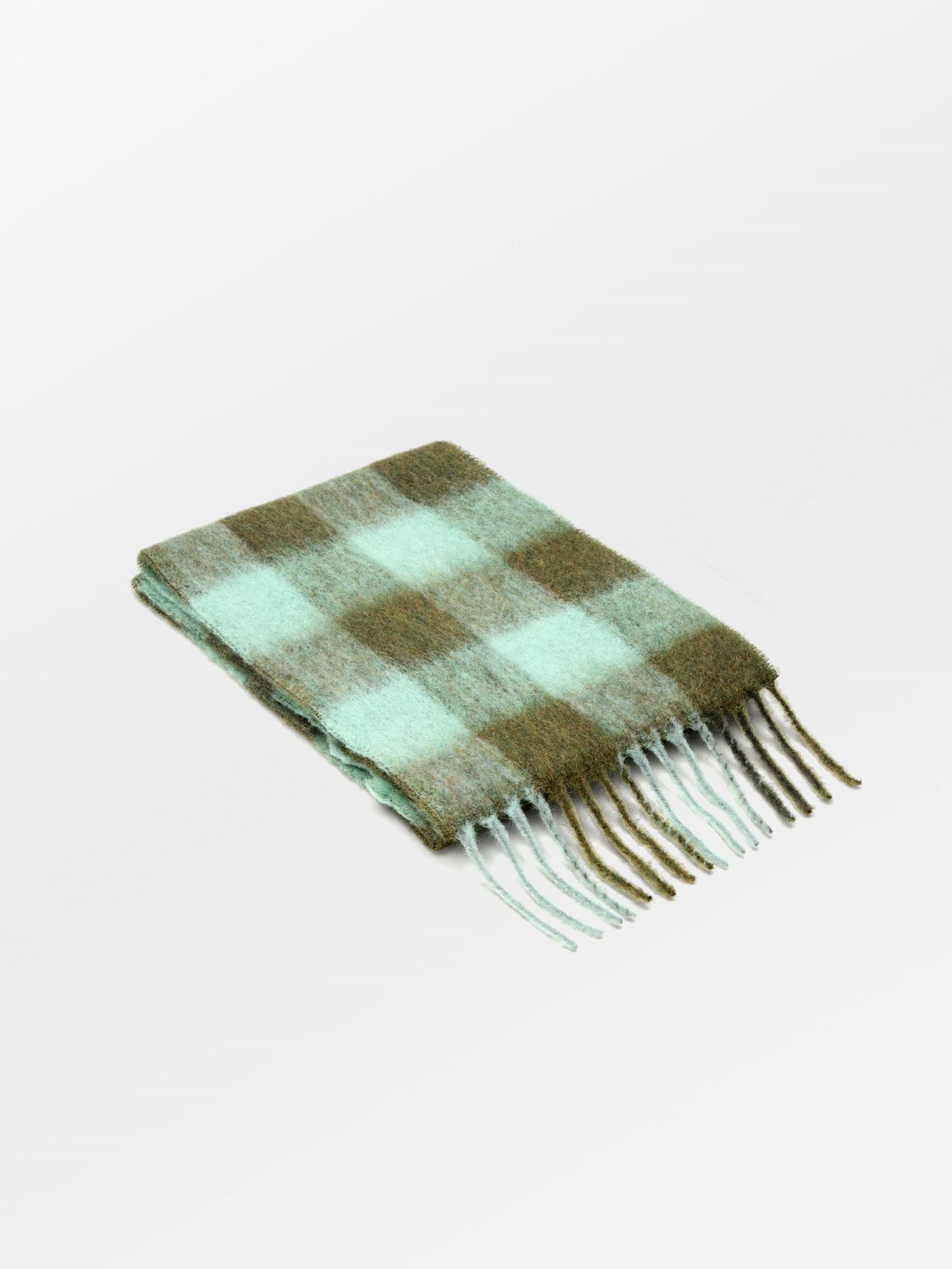 Check Mincho Scarf - Green OneSize   BeckSöndergaard