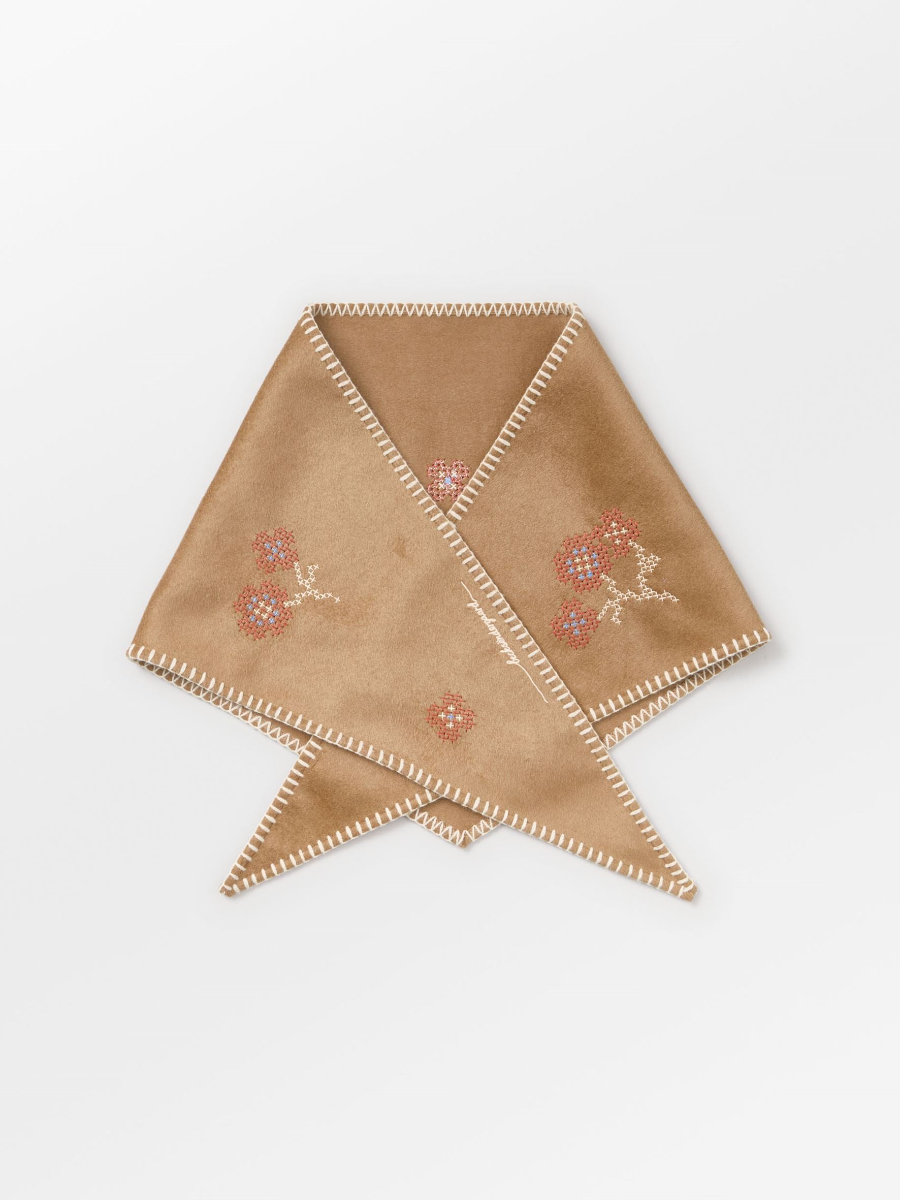 Becksöndergaard, Flotile Triangle Scarf - Wood Thrush Brown, onesize