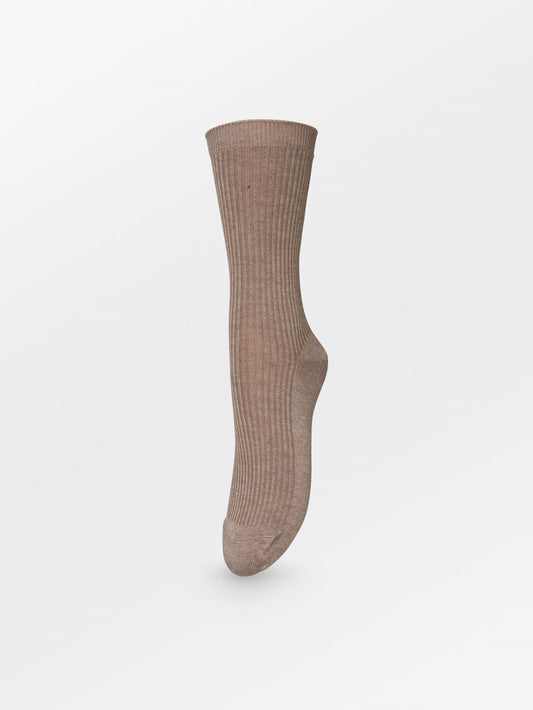 Telma Solid Sock - Beige Socks   BeckSöndergaard