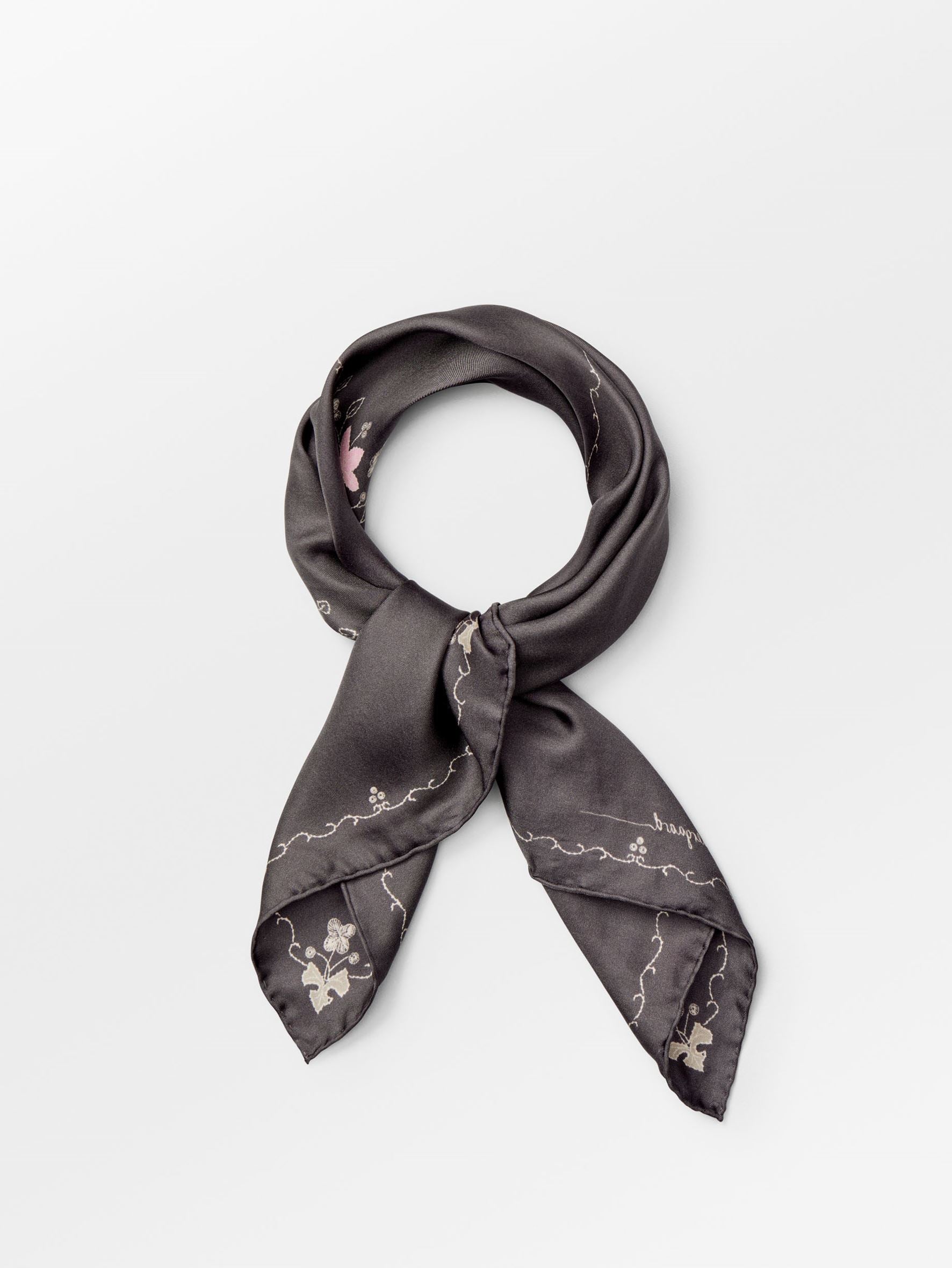 Becksöndergaard, Brodaria Sia Scarf - Forged Iron Gray, scarves, scarves, sale, sale, scarves, scarves, black week, black week