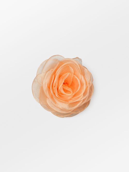Becksöndergaard, Orchia Flower Hair Claw - Tangerine Orange, accessories