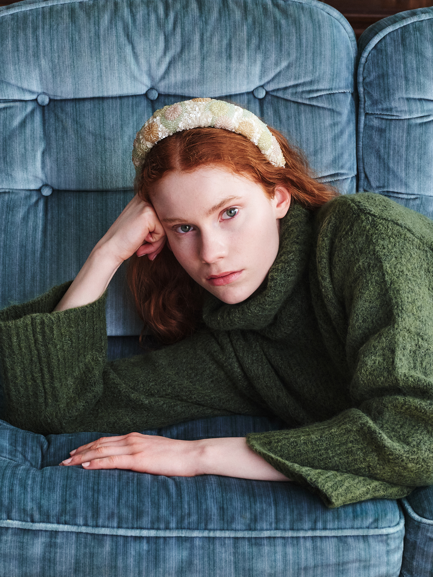 Becksöndergaard, Carna Wide Beaded Hairbrace - Birch White, accessories, accessories, accessories, party, black week, black week, party