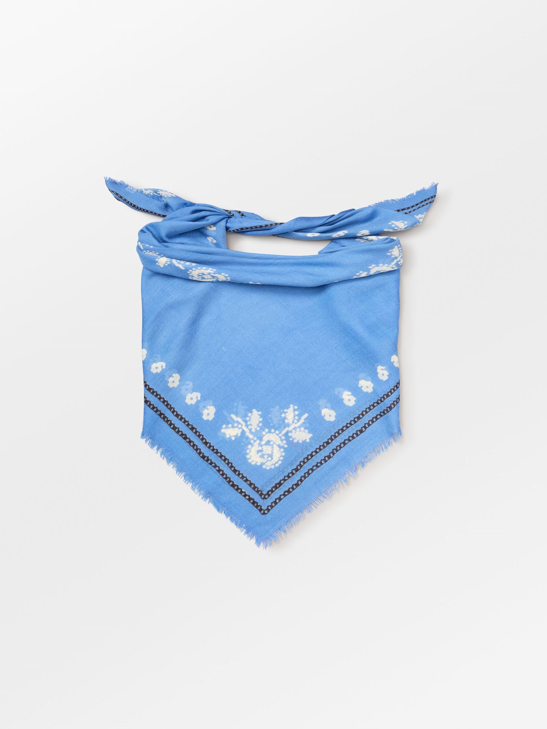 Becksöndergaard, Bloom Siw Scarf - Azure Blue, scarves, sale, sale, scarves, scarves