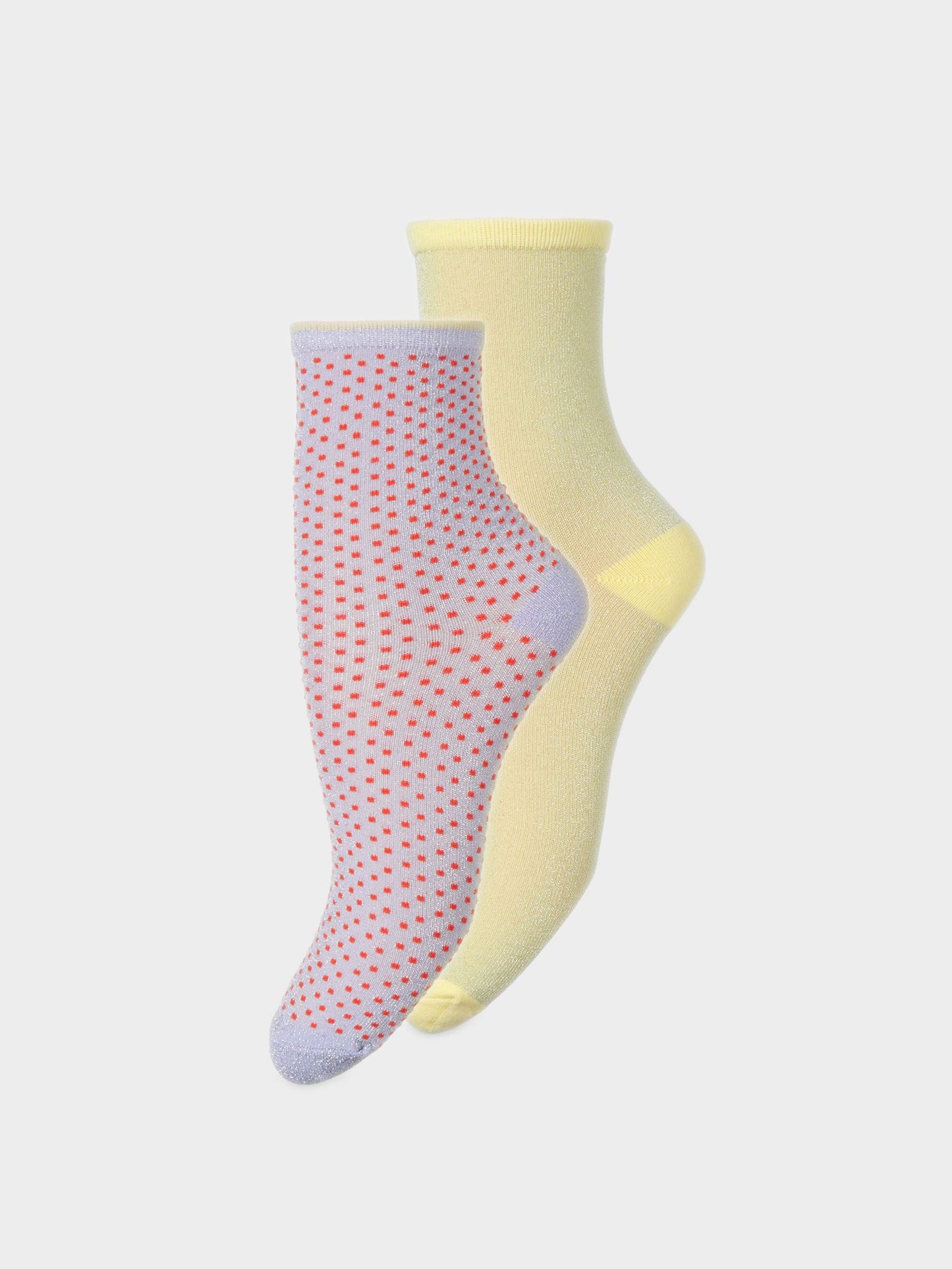 Dina Solid + Dot Sock 2 Pack Socks   BeckSöndergaard