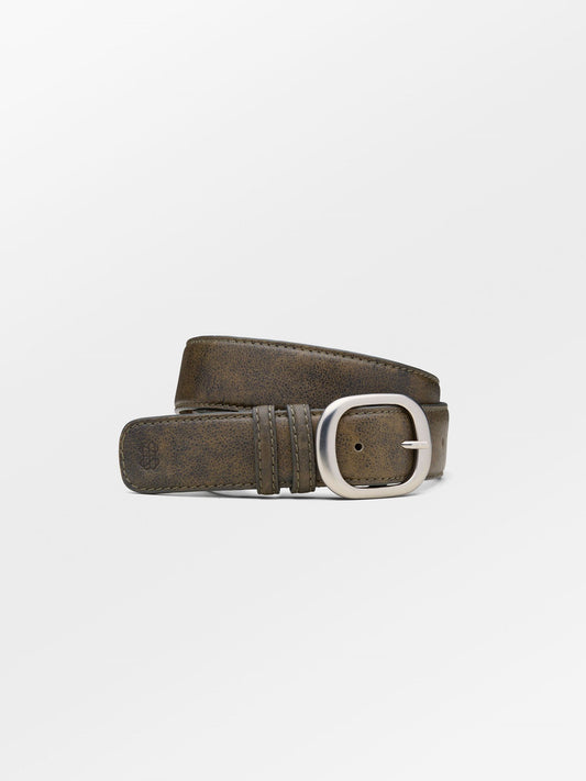 Becksöndergaard, Crushed Wide Leather Belt - Black Olive, accessories, accessories, gifts