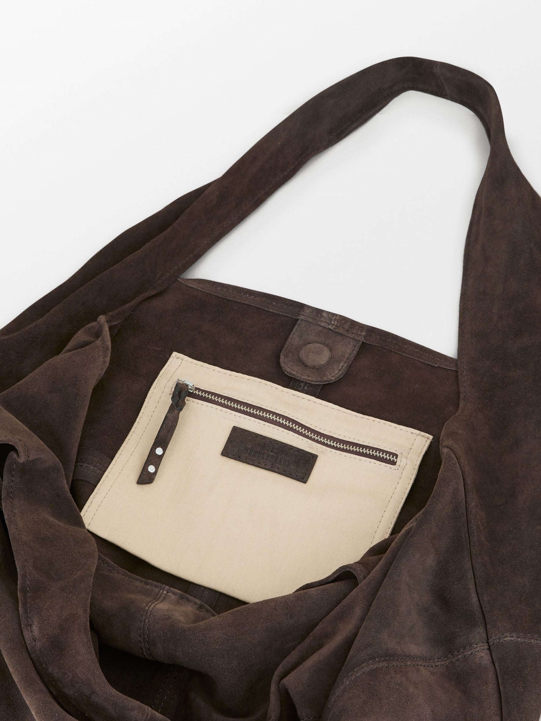 Suede Dalliea Shopper Bag - Dark Brown OneSize BeckSöndergaard