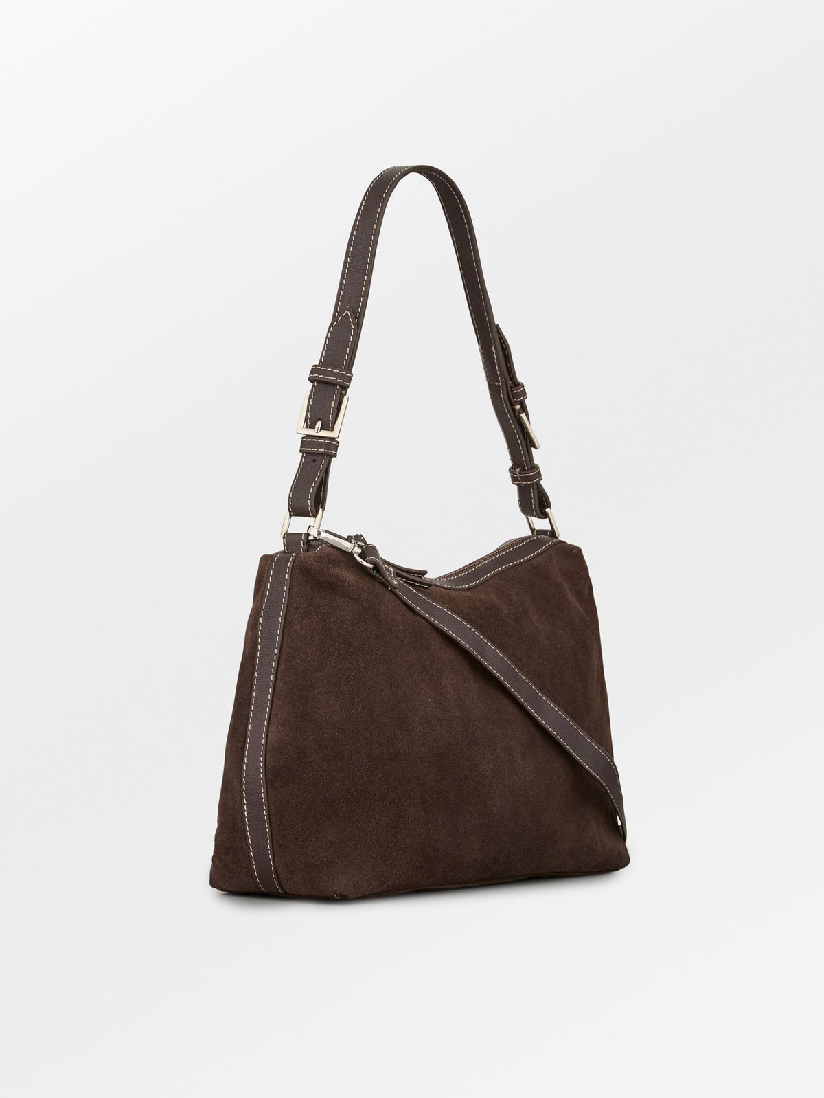 Becksöndergaard, Suede Ginni Medi Bag - Hot Fudge Brown, onesize