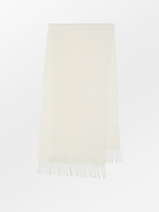 Crystal Edition Wool Scarf - Off White OneSize   BeckSöndergaard