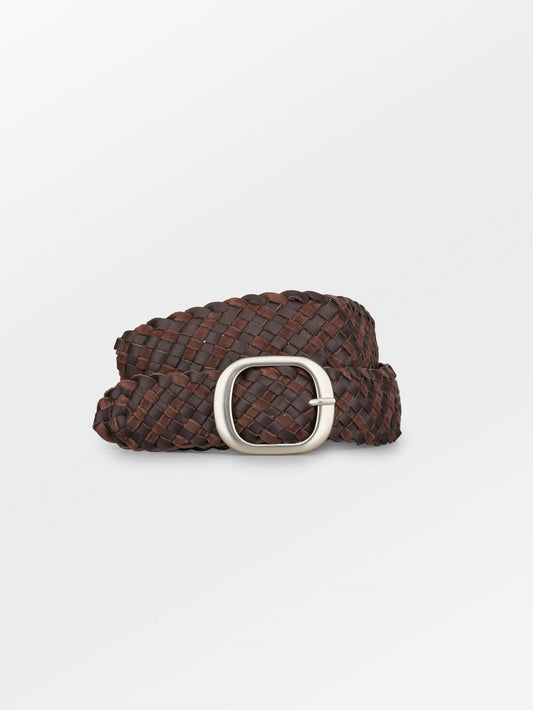 Becksöndergaard, Mix Braided Rochel Belt - Hot Fudge Brown, accessories, accessories