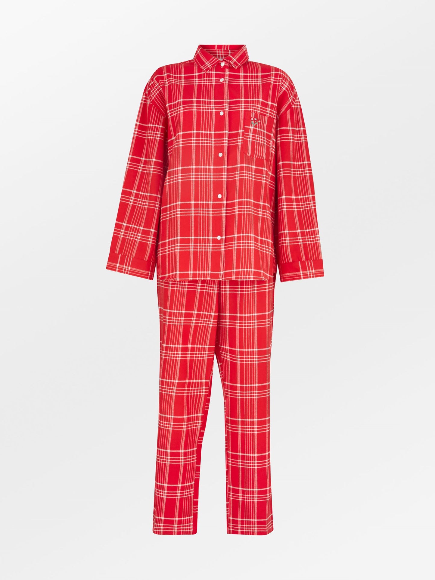 Flannel Grid Pyjamas Shirt Clothing BeckSöndergaard