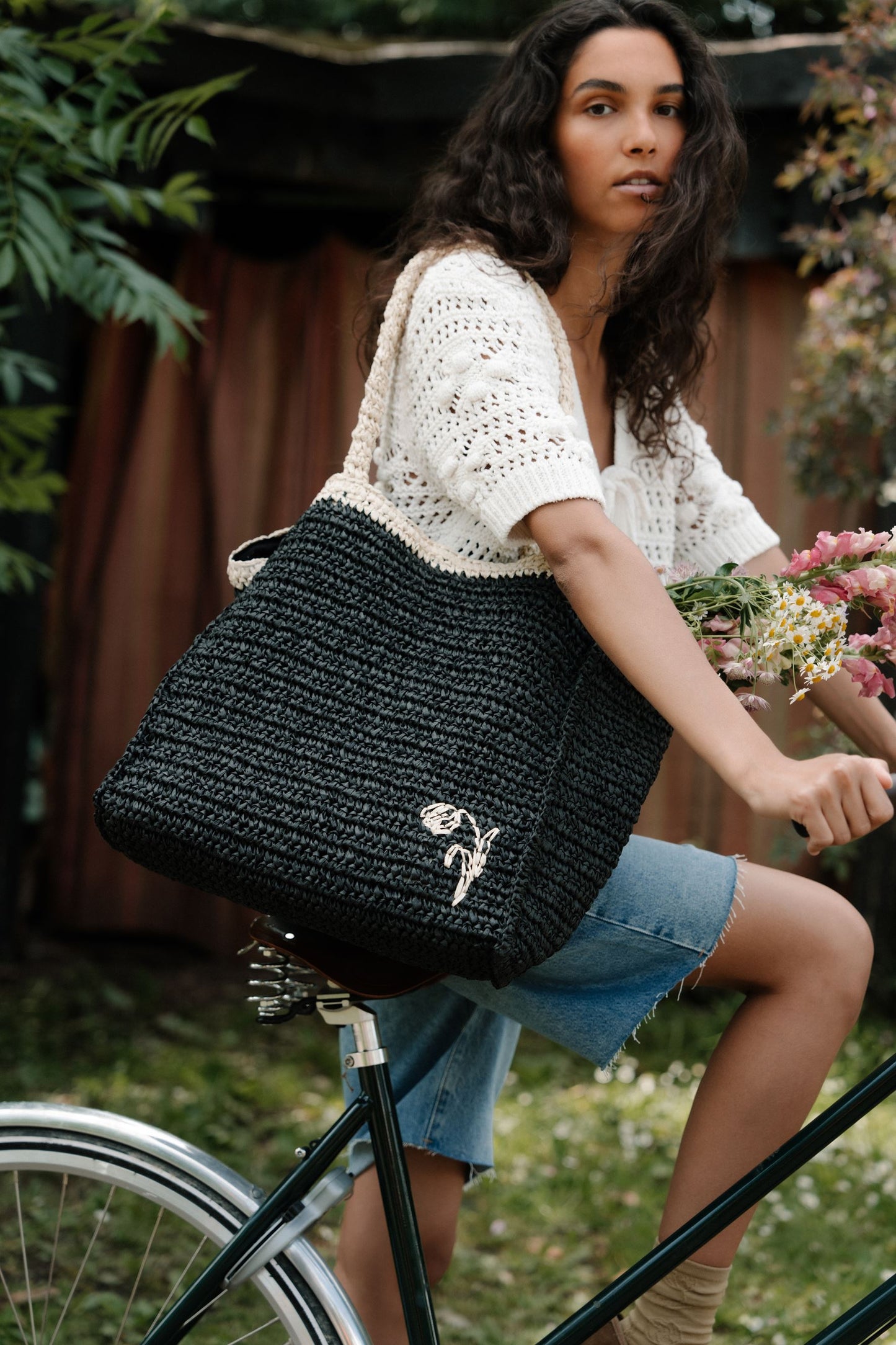 Paper Straw Tota Bag OneSize BeckSöndergaard