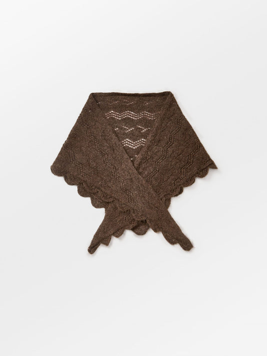 Becksöndergaard, Opany Triangle Scarf - Hot Fudge Brown, winter accessories, winter accessories