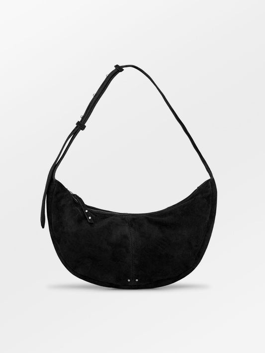 Becksöndergaard, Suede Moon Bag - Black, bags, bags, sale, sale, bags