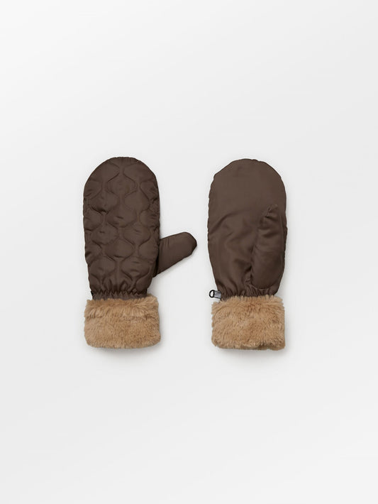Becksöndergaard, Makara Puff Mittens - Roast Brown, winter accessories, winter accessories, black week, black week