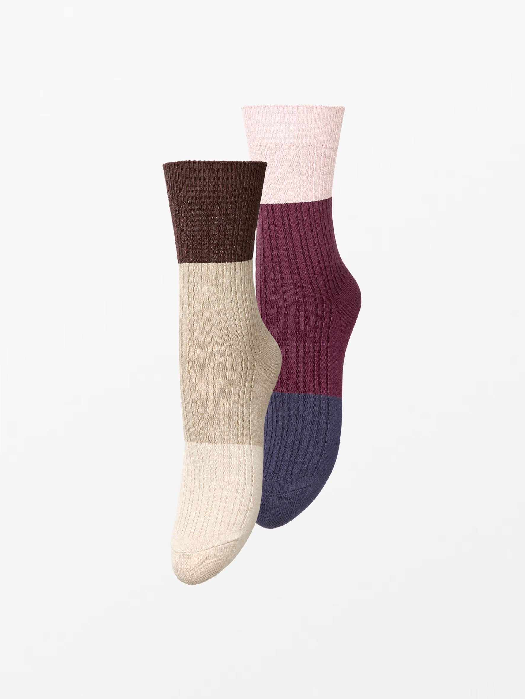 Colourblock Bam Sock 2 Pack Socks BeckSöndergaard