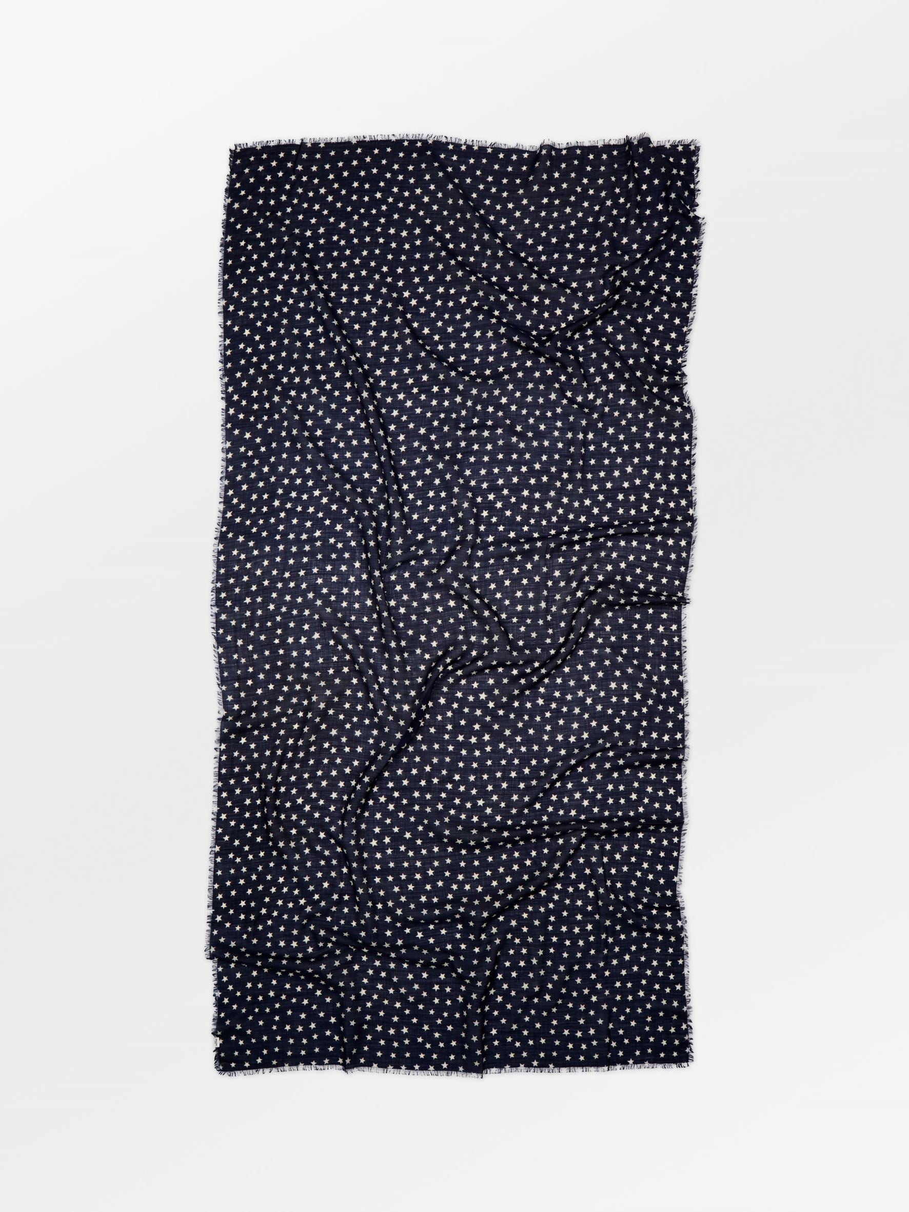 Becksöndergaard, Another Nova Siw Scarf - Navy Blue, scarves, scarves, archive, scarves, archive, scarves, black week, black week