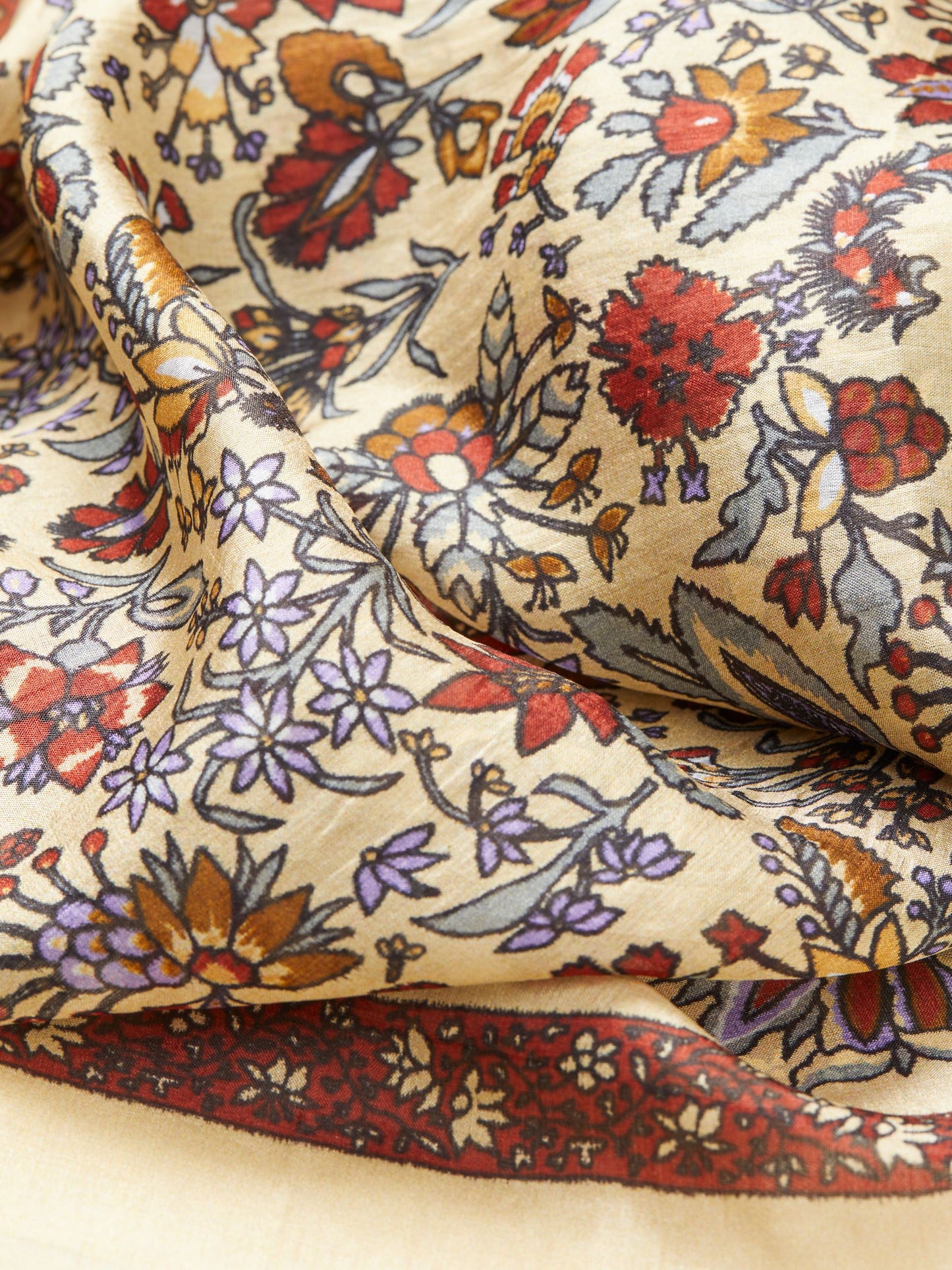 Becksöndergaard, Tapisflora Taby Sia scarf - Rutabaga White, onesize