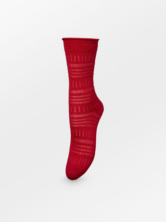 Becksöndergaard, Lucretia Wola Sock - Rerun - Savvy Red, socks, socks, socks