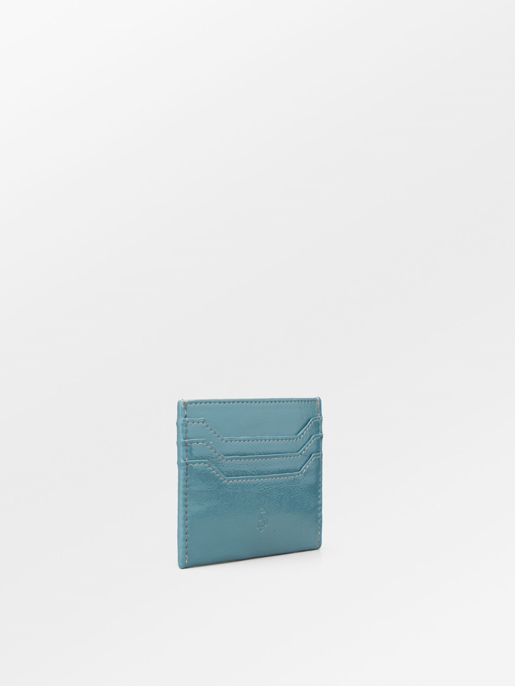 Crinkled Card Holder - Blue OneSize BeckSöndergaard