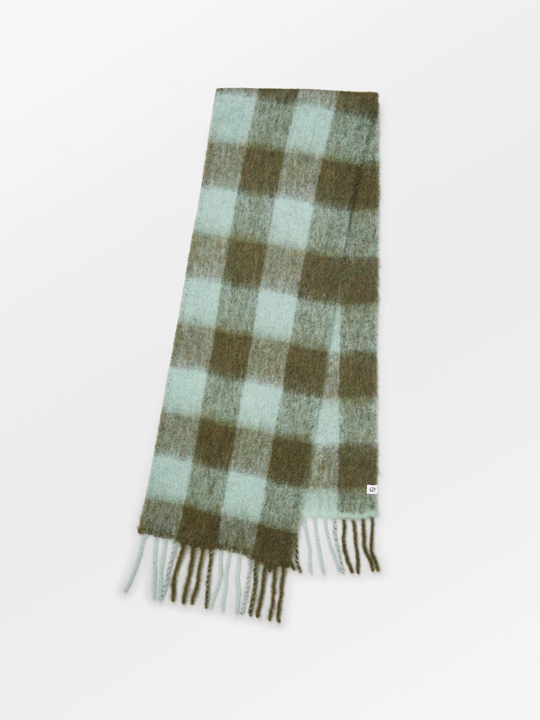 Check Mincho Scarf - Green OneSize   BeckSöndergaard