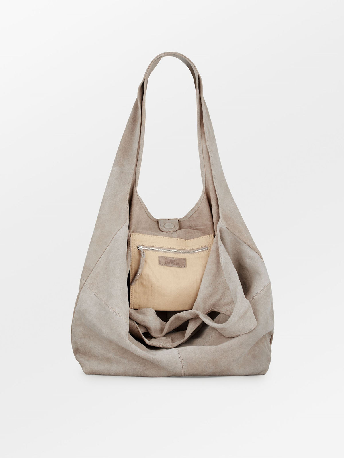 Suede Dalliea Shopper Bag - Gray OneSize BeckSöndergaard