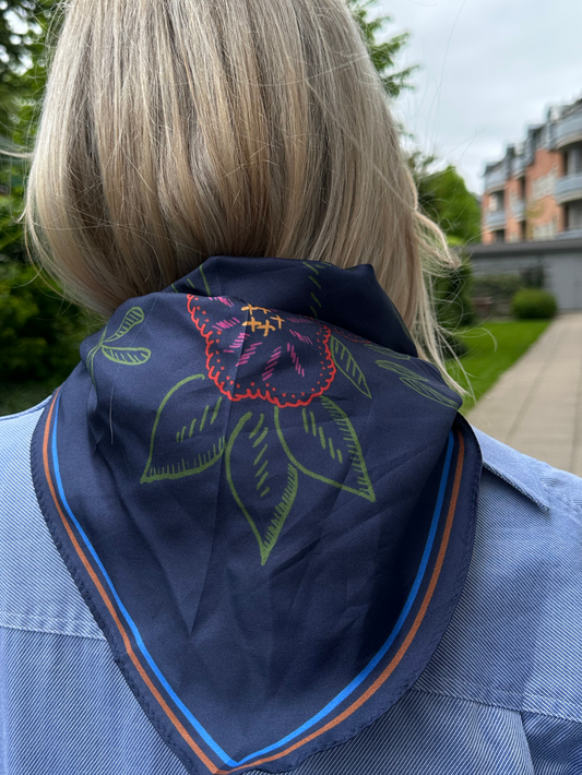 Becksöndergaard, Efloria Triangle Taby Scarf - Naval Academy Blue, scarves, scarves