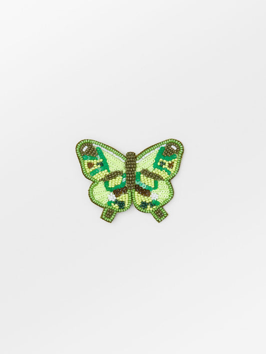 Becksöndergaard, Butterfly Beaded Clip - Limade Green, accessories, accessories