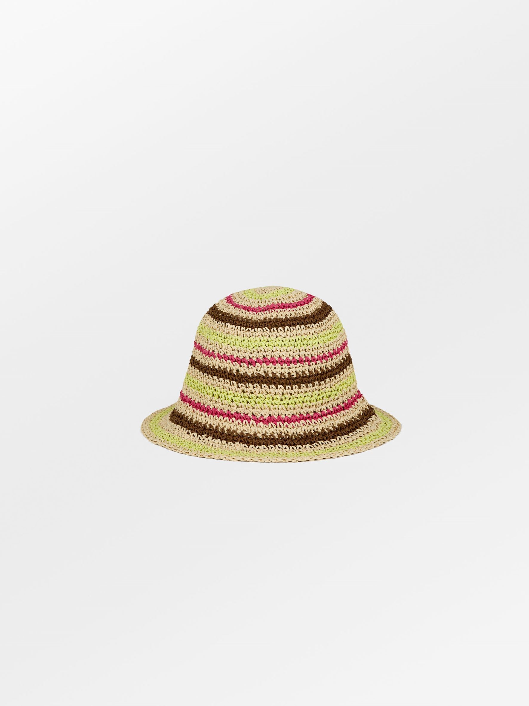 Striped Saverina Straw Hat Clothing   BeckSöndergaard