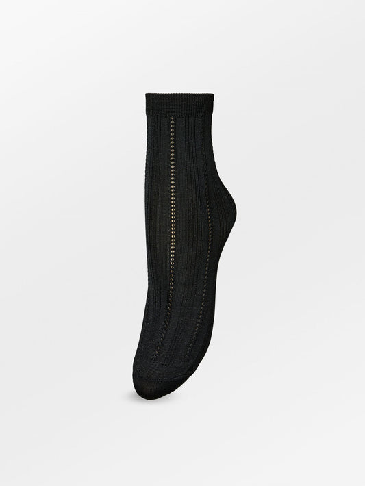 Becksöndergaard, Glitter Drake Sock - Black, socks, socks, noos, black week, black week, noos
