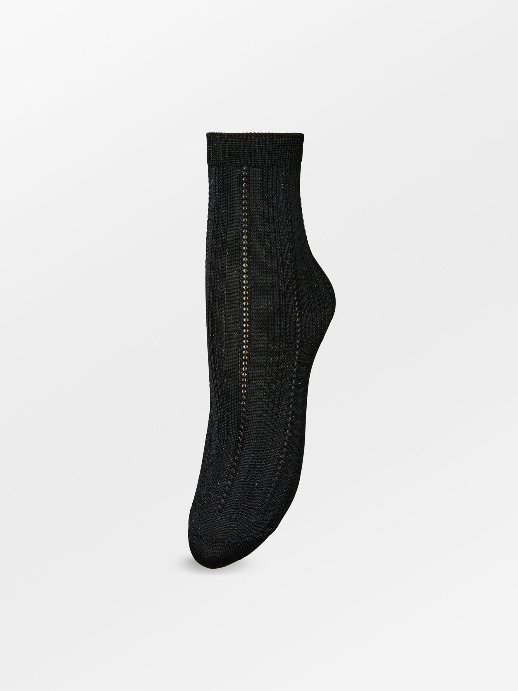 Glitter Drake Sock - Black Socks BeckSöndergaard