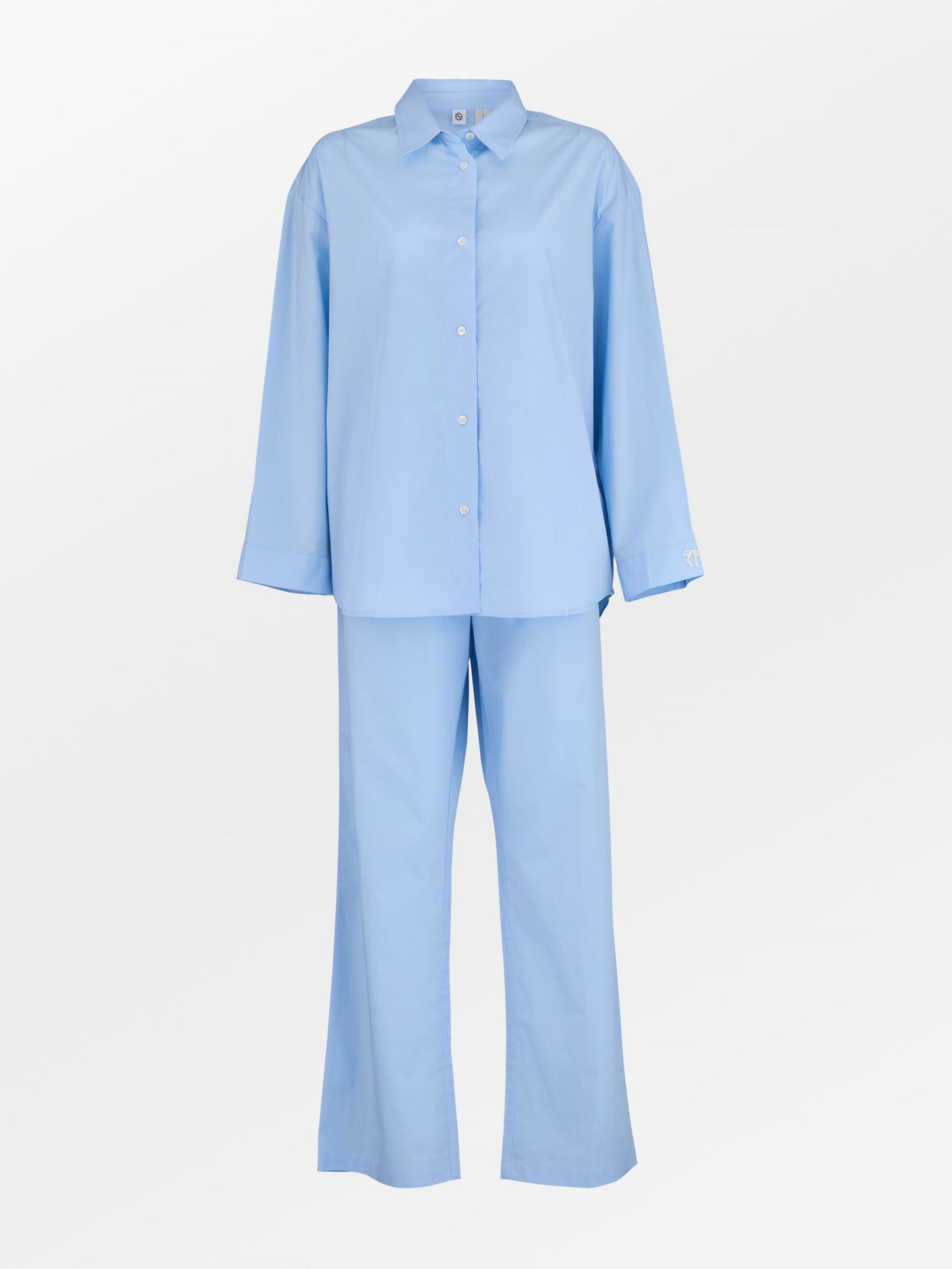 Becksöndergaard, Aura Pyjamas Set - Shirt Blue, archive, homewear, homewear, archive, black week, black week