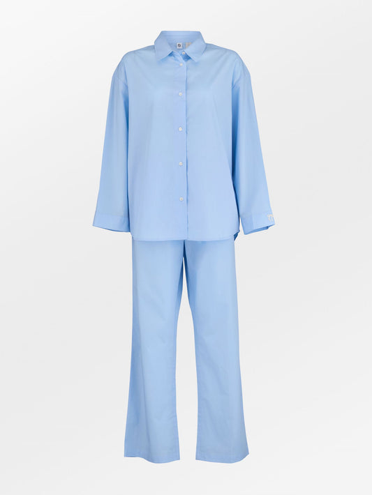 Becksöndergaard, Aura Pyjamas Set - Shirt Blue, archive, homewear, homewear, archive, black week, black week