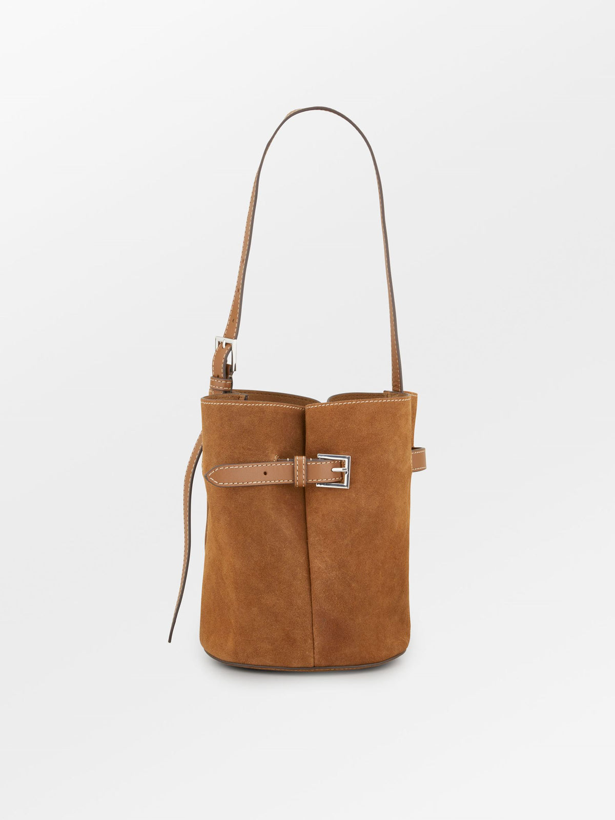 Becksöndergaard, Suede Bleu Belted Bag - Cognac Brown, bags, spring summer 2027x