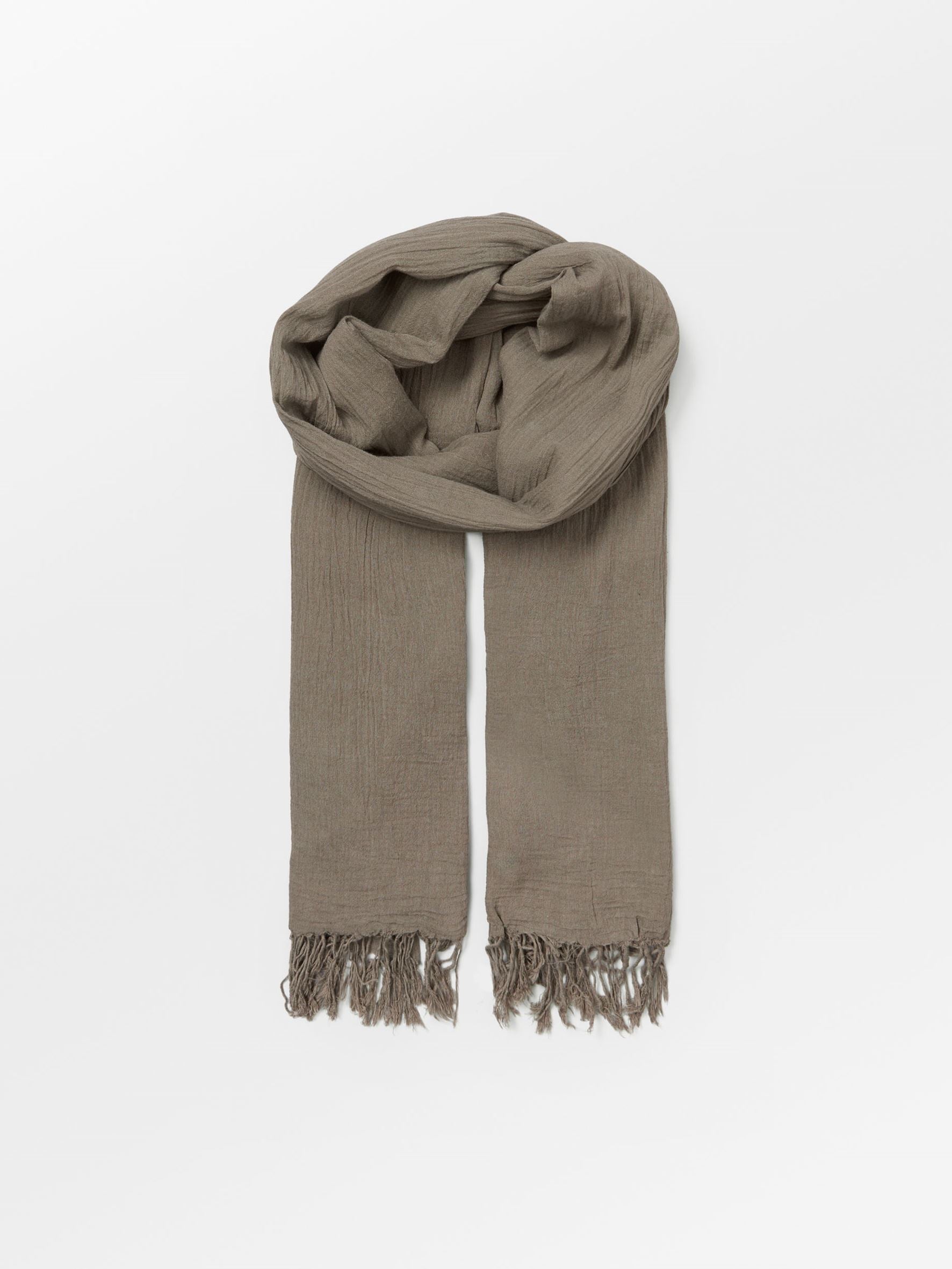 Solid Ilona Scarf - Brown OneSize BeckSöndergaard